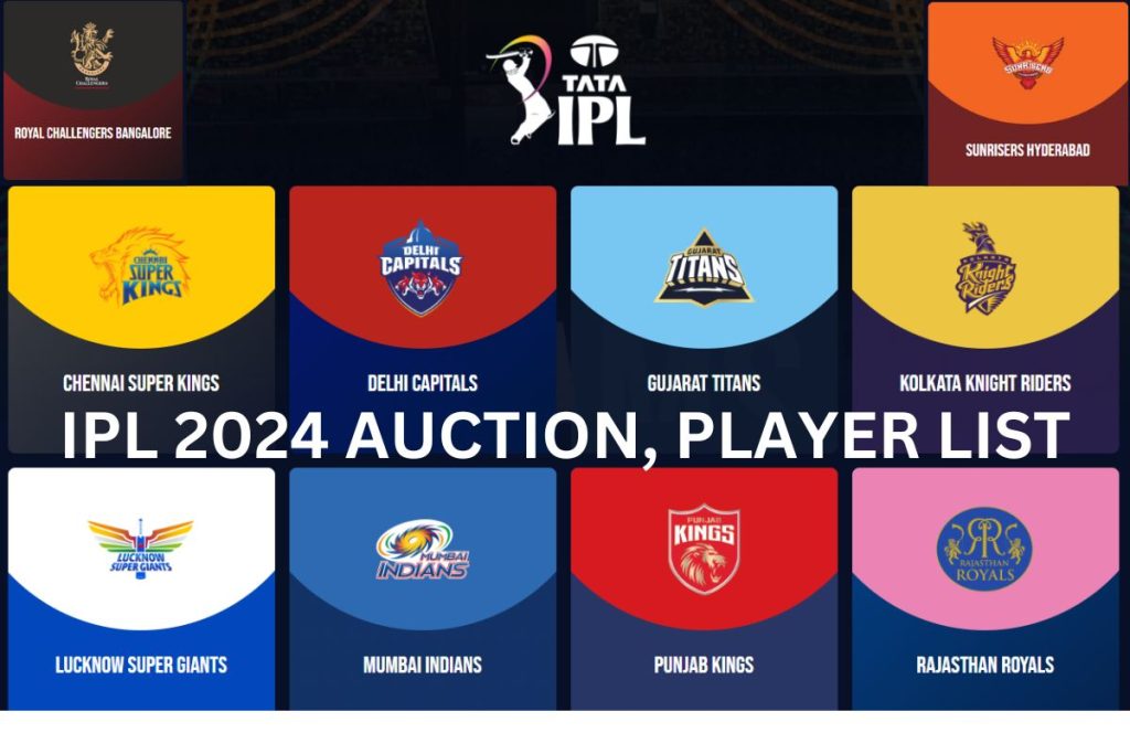 IPL 2024 Auction, Players List, Schedule, Released Players