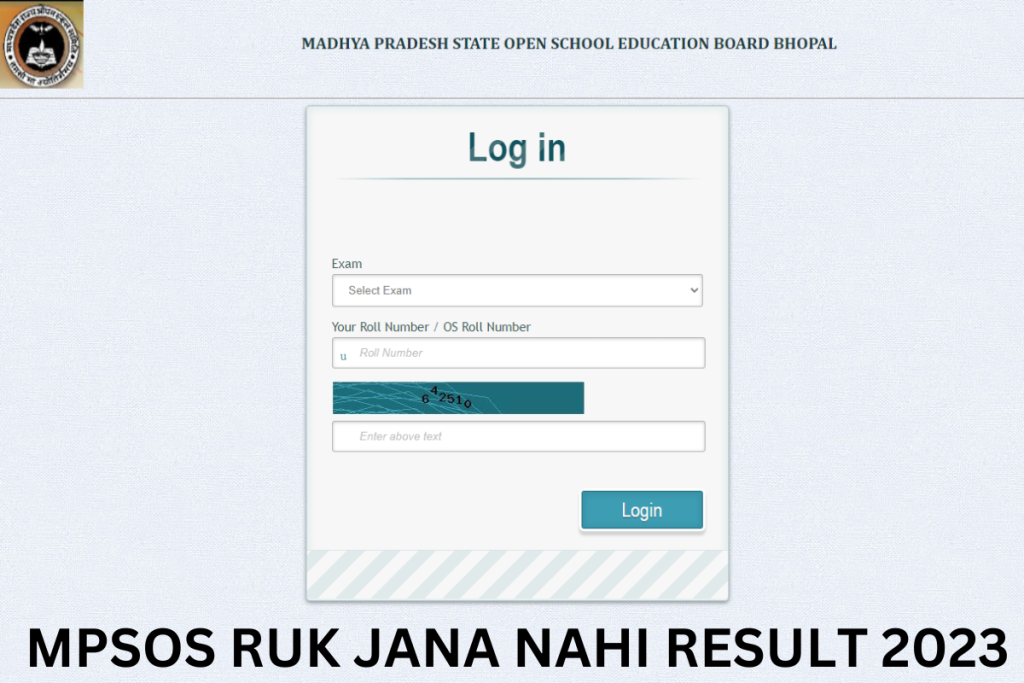 MPSOS Ruk Jana Nahi Result 2023, mpsos.nic.in RJN Class 10, 12 Marksheet Link