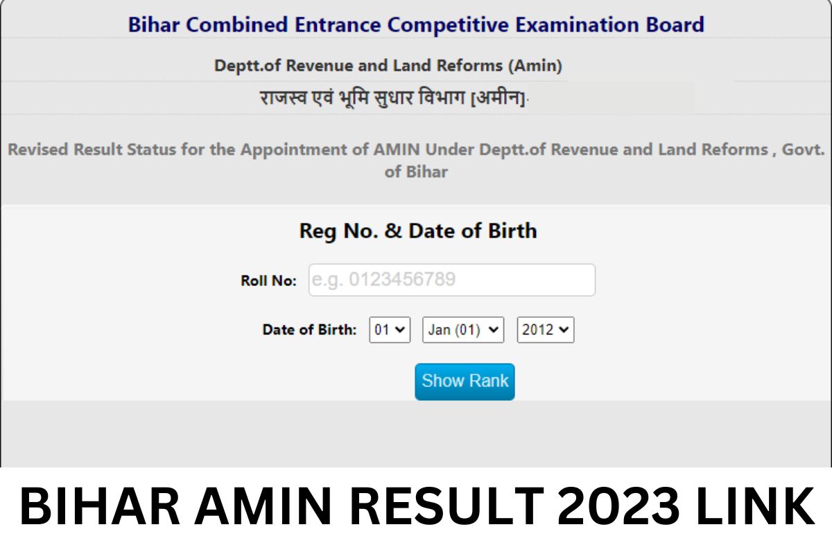 Bihar LRC Result 2023 Date, Amin Cut Off Marks, Merit List Link