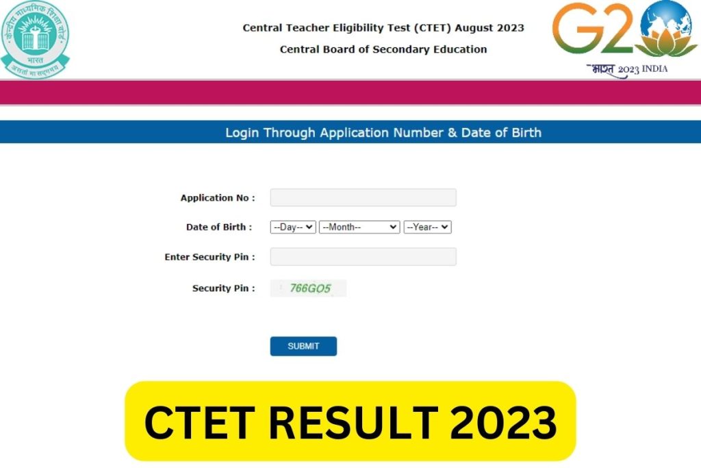 CTET Result 2023, ctet.nic.in Scorecard Link, Cut Off Marks