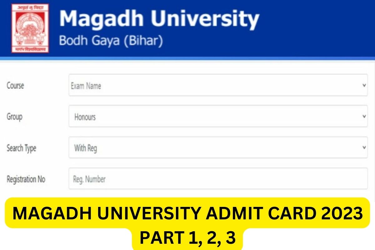 Magadh University Admit Card 2024 Part 1, 2, 3 Download
