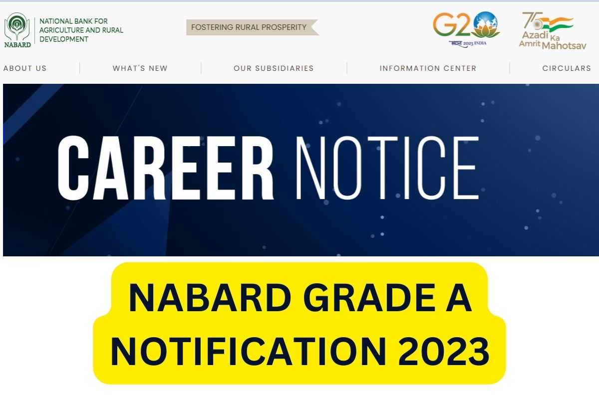 NABARD Grade A Notification 2023, AM Apply Online @ nabard.org Link