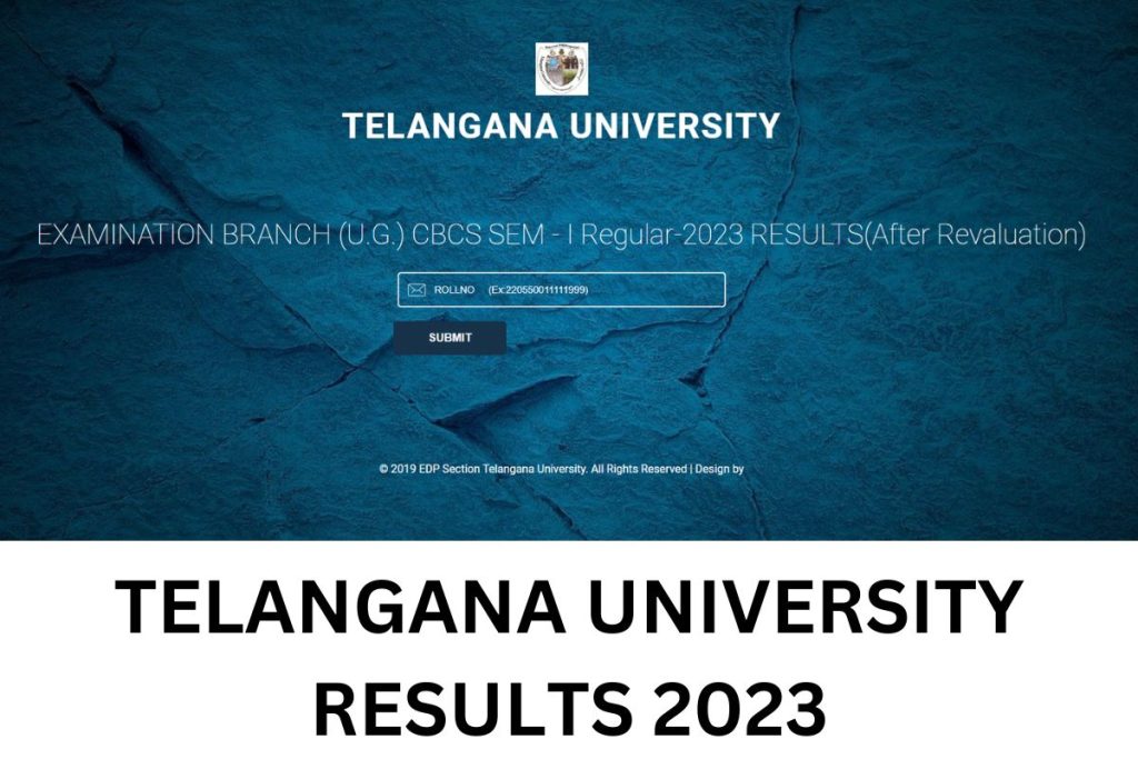 Telangana University Results 2023 2nd, 4th, 6th Semester Marksheet