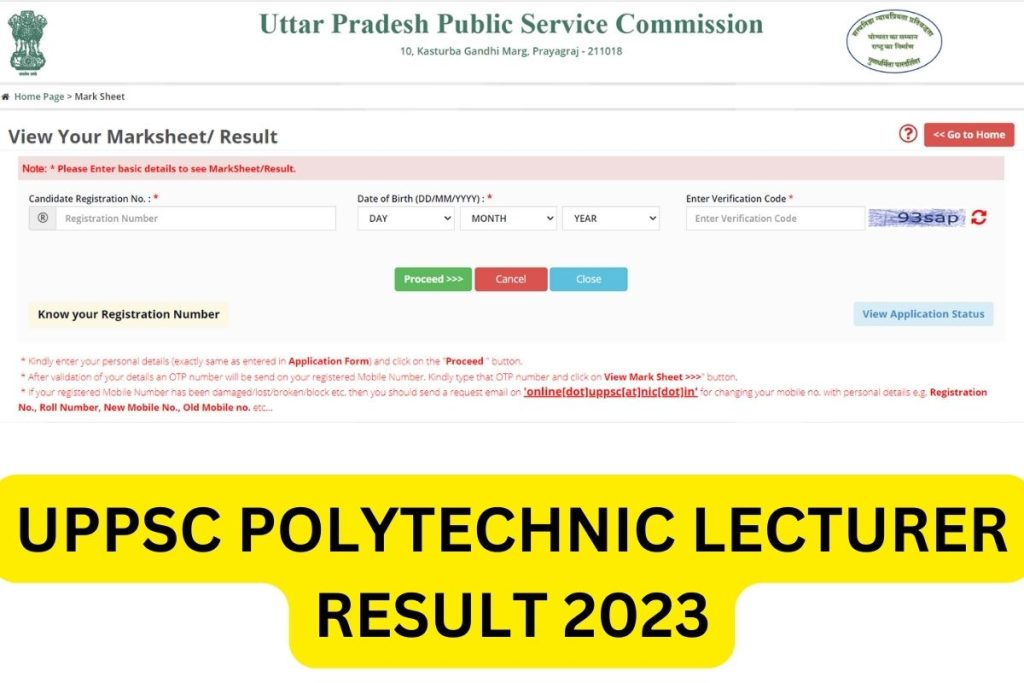 UPPSC Polytechnic Lecturer Result 2023, Answer Key, Cut Off & Merit List