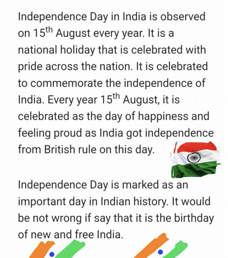 independence day speech 1