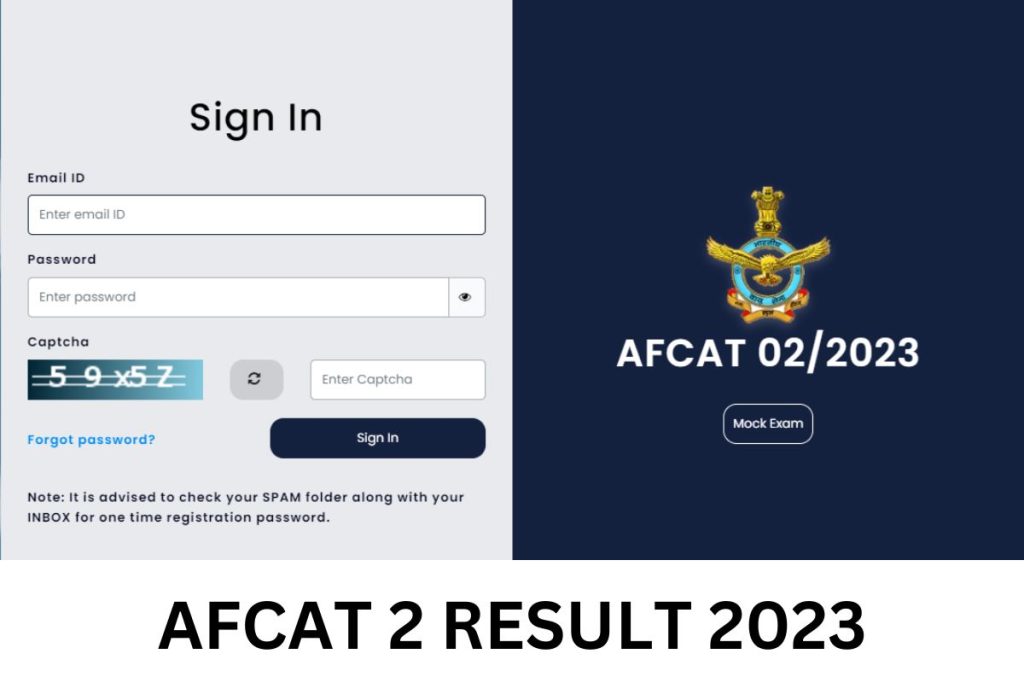AFCAT Result 2023, Scorecard, Cut Off Marks & Merit List