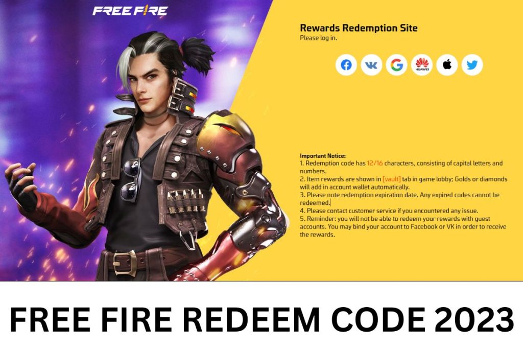 Free Fire Redeem Code September 2023, Generator, Garena FF Redemption Site