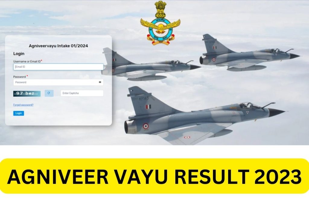 IAF Agniveer Vayu Result 2023, Cut Off Marks, Merit List