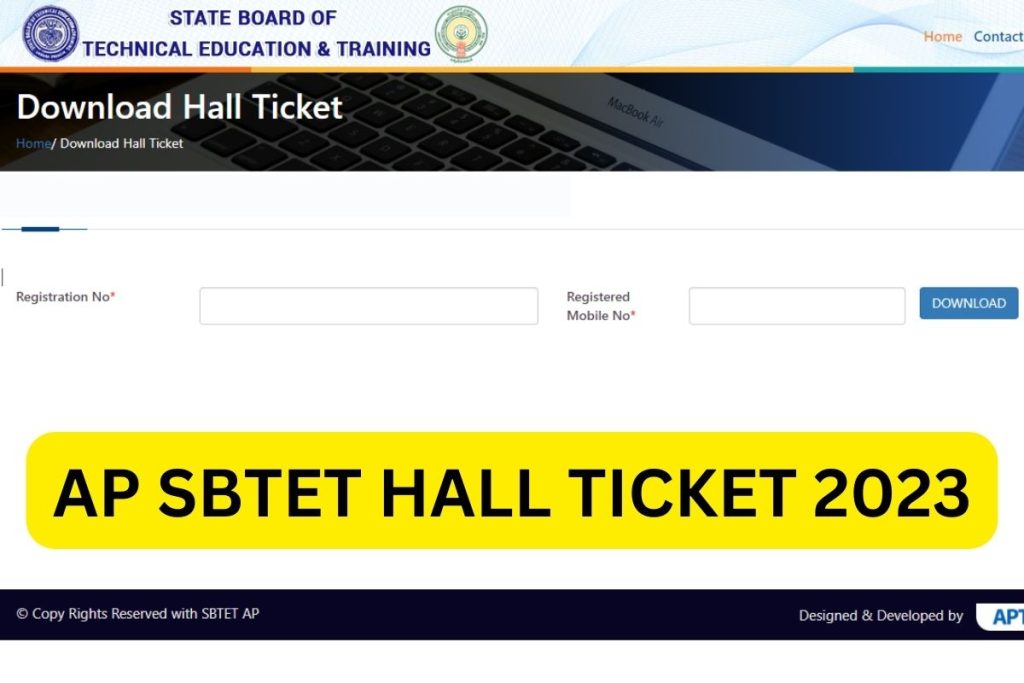 AP SBTET Hall Ticket 2023, C20 Diploma Admit Card Link