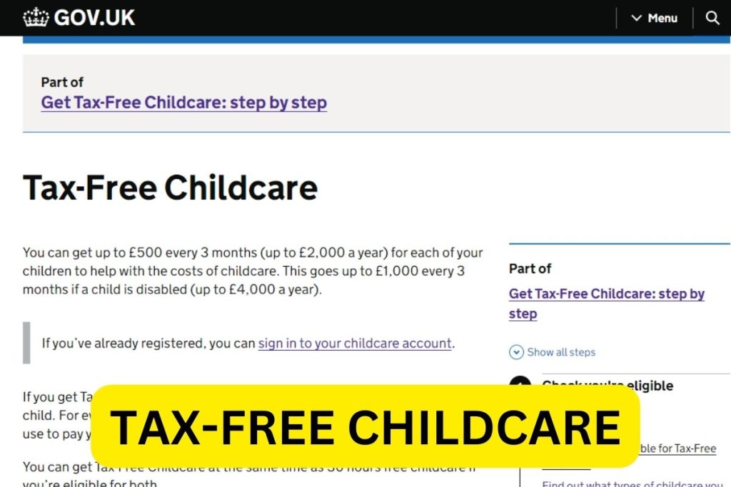 Tax-Free Childcare, Calculator, Eligibility, Amount, Account Sign In Link