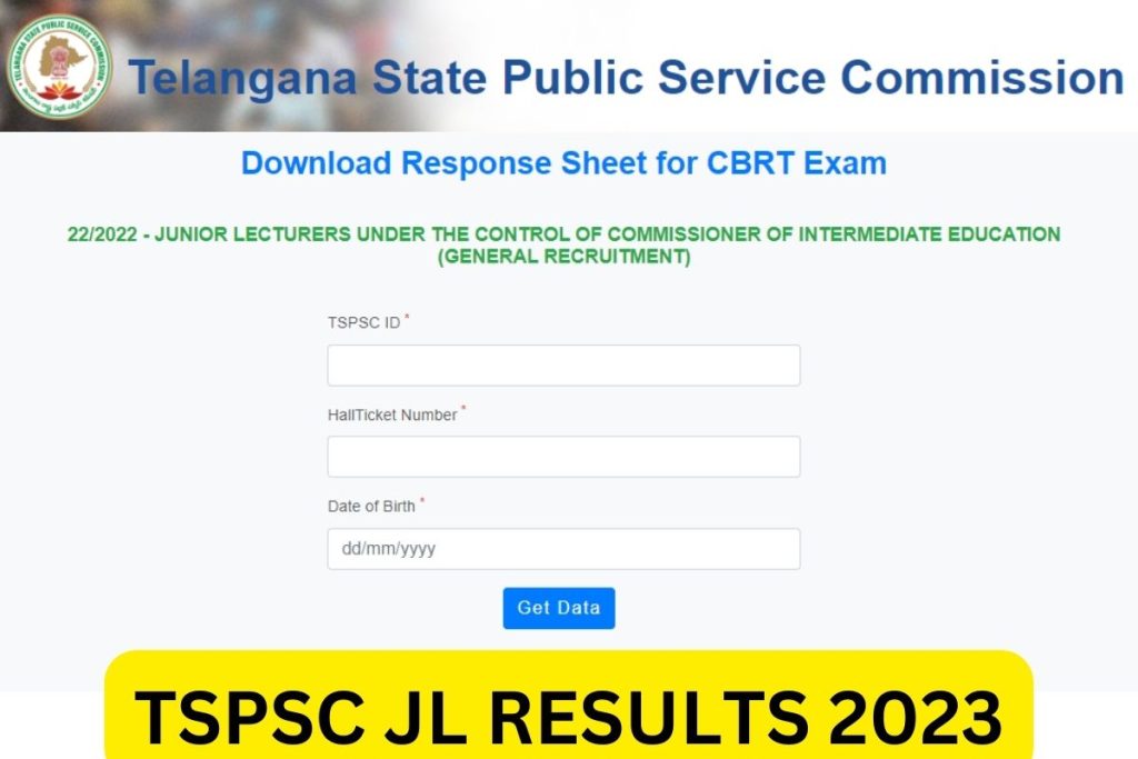 TSPSC JL Result 2023, Junior Lecturer Cut Off Marks, Merit List