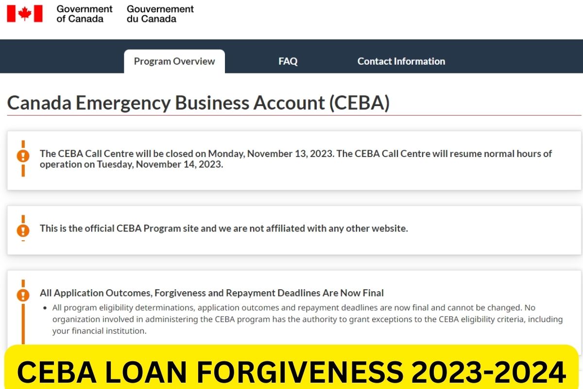 CEBA Loan Forgiveness 2024: Eligibility, Repayment Date, Application