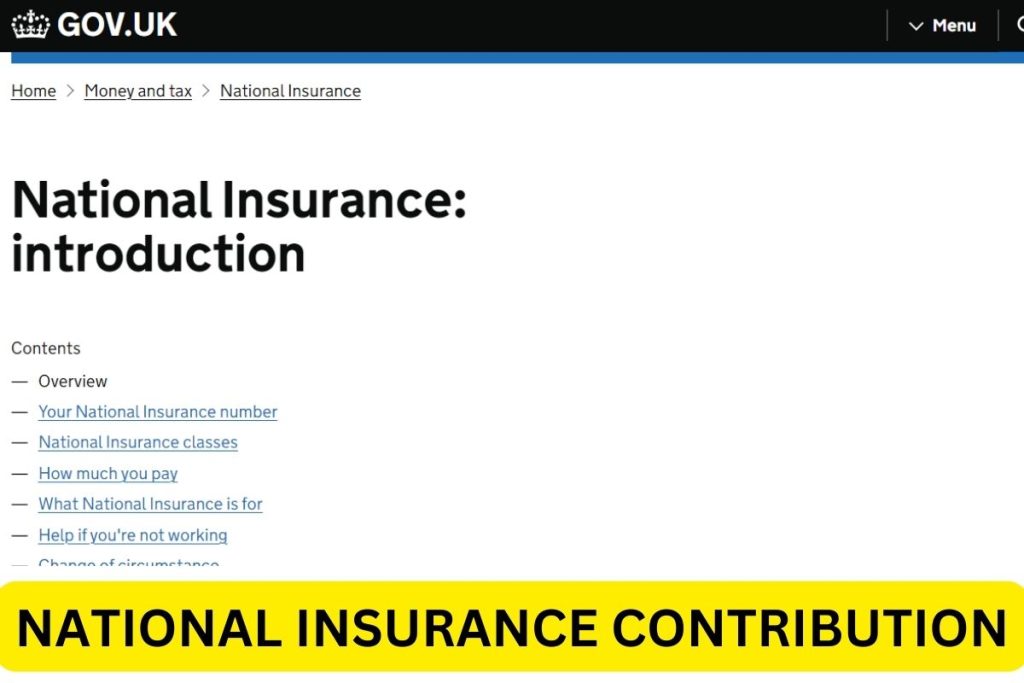 National Insurance Contributions : Rate, How to Pay NI Contributions, Check Statement Online