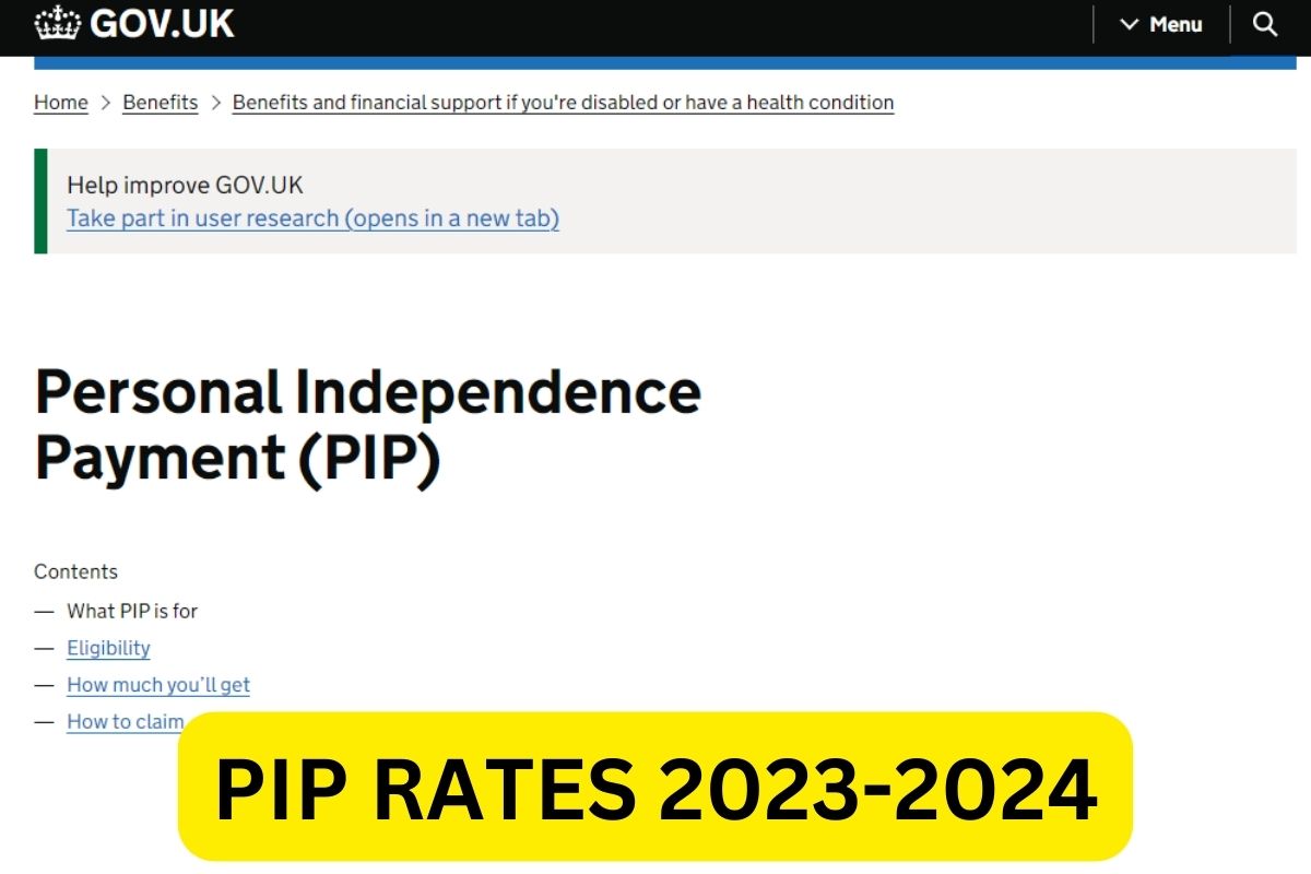 PIP Rates 2024 - Eligibility, Payment Date, How to Claim
