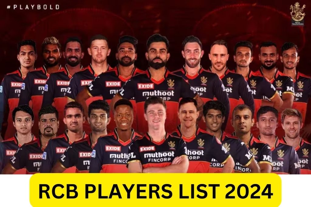 आरसीबी खिलाड़ियों की सूची 2024 रिटेन और रिलीज खिलाड़ियों की सूची