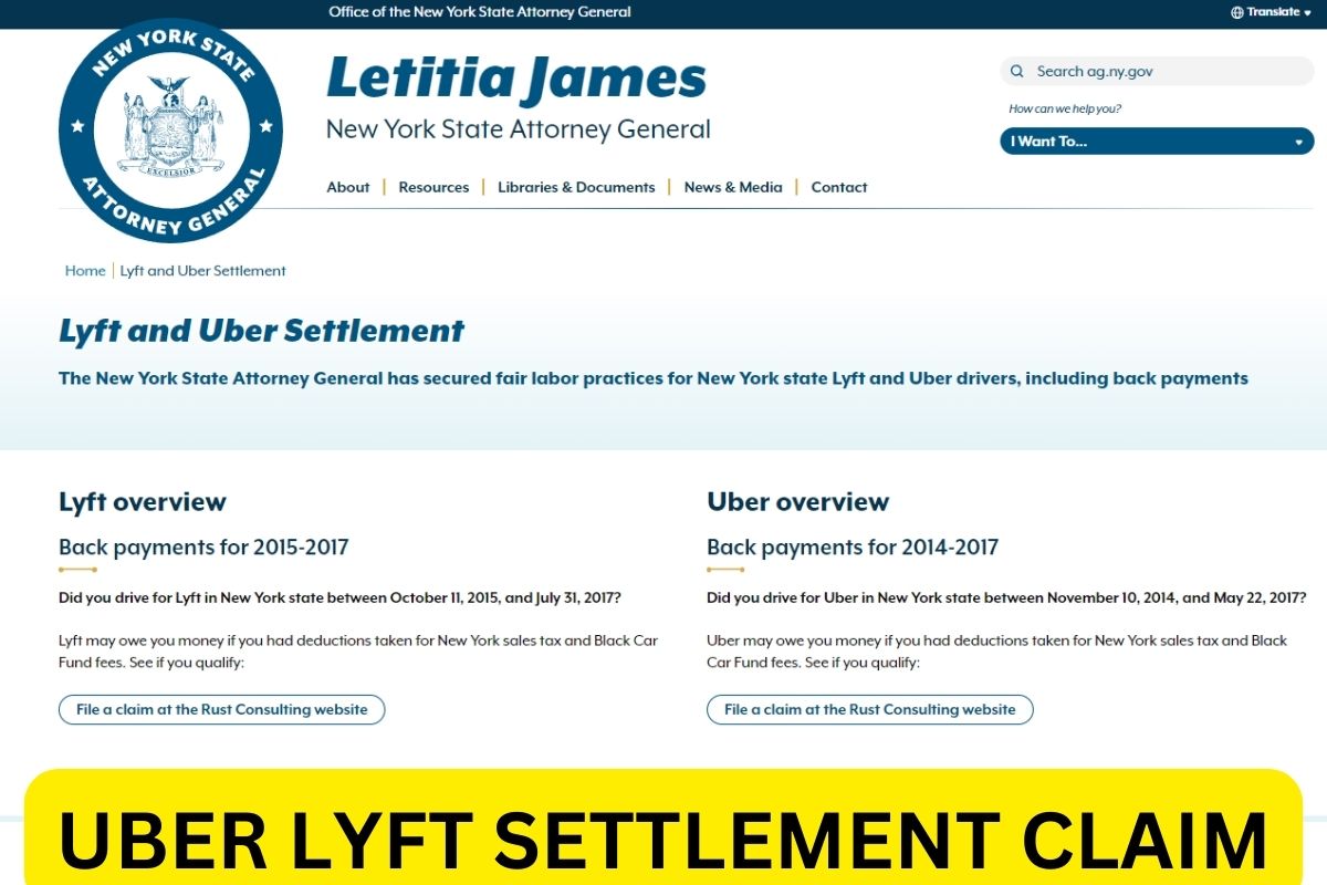 Uber Lyft Settlement Checks 2023, Claim Form, Payment Amount Link