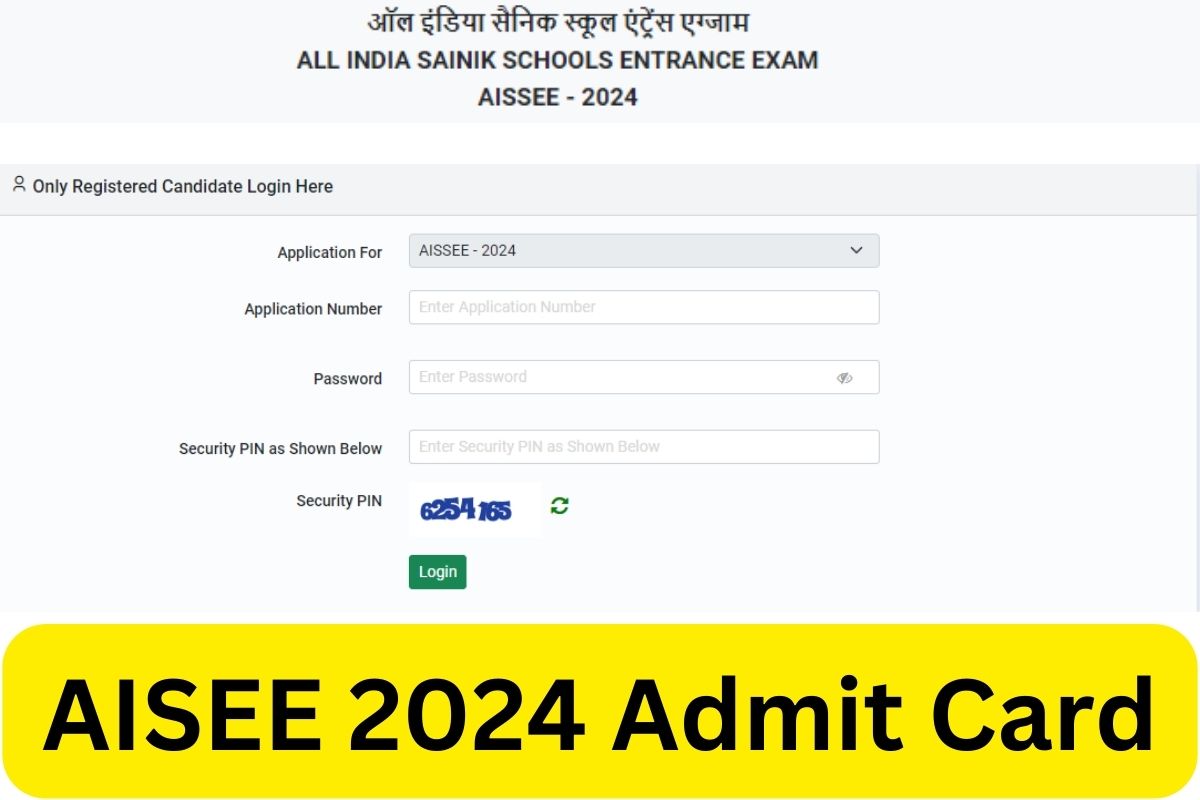 AISSEE 2024 Admit Card, Sainik School 6th/9th Exam Date, Hall Ticket Download