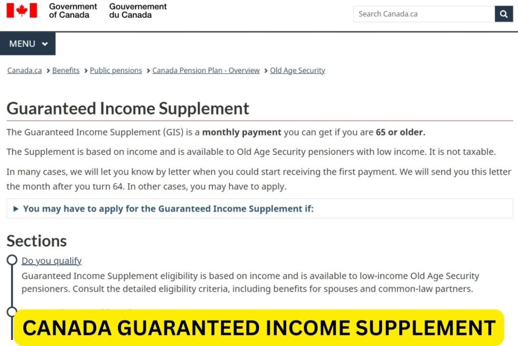 कनाडा गारंटीकृत आय अनुपूरक, जीआईएस कैलकुलेटर, राशि
