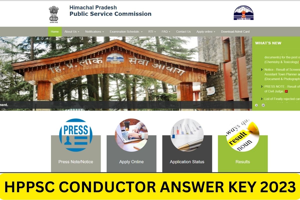 HPPSC Conductor Answer Key 2023, HRTC Cut Off Marks
