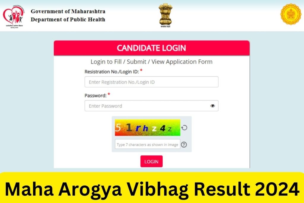Maha Arogya Vibhag Result 2024