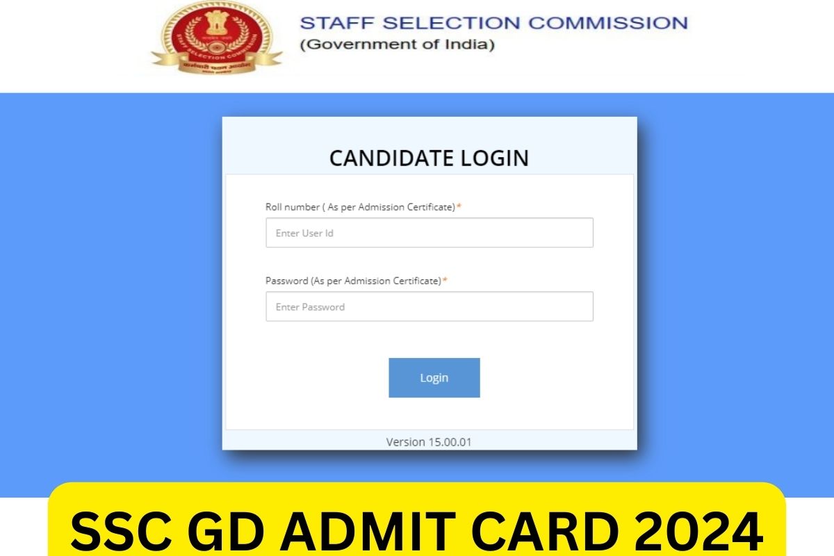SSC GD Admit Card 2024, GD Constable Exam City Slip, Hall Ticket Link
