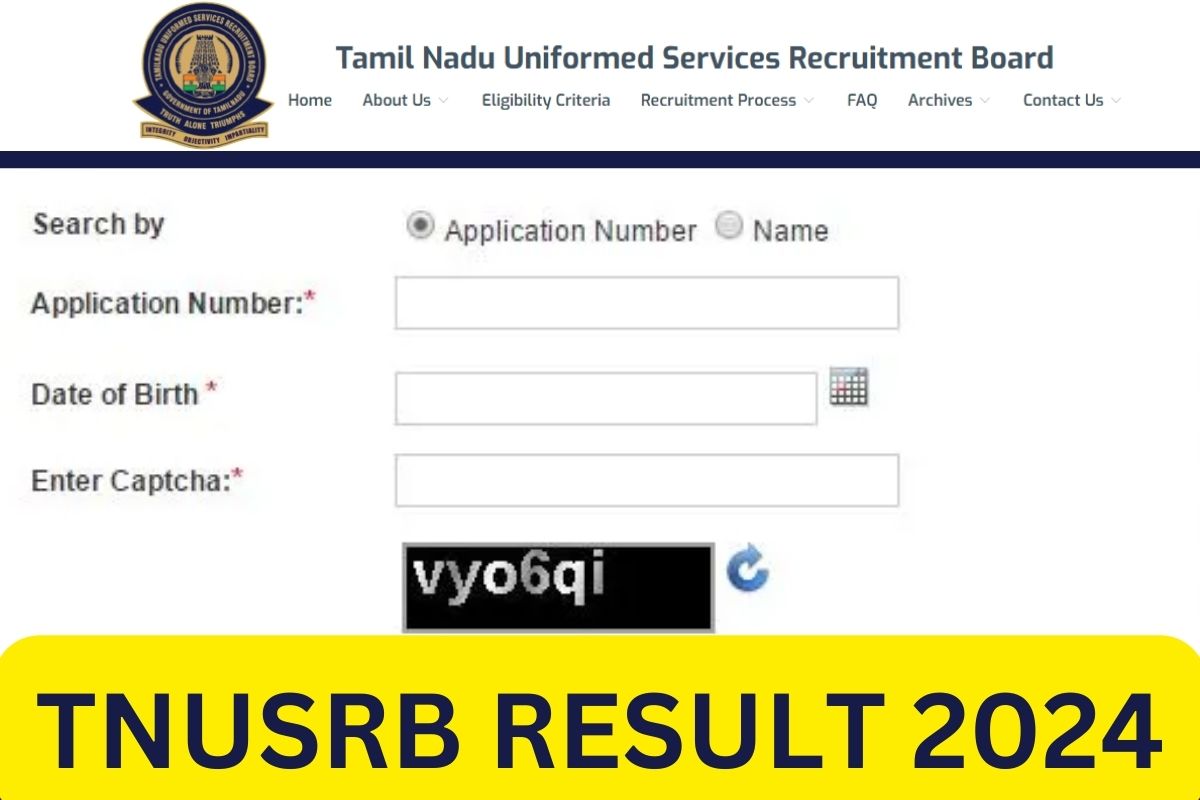 TNUSRB Result 2024 - TN Police Constable PC Cut Off Marks, Merit List Link