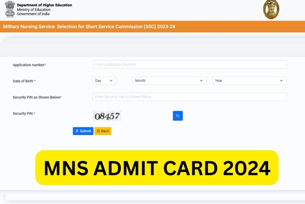 MNS Admit Card 2024