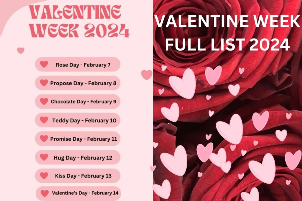 Valentine Week Full List 2024 Day Wise Schedule 7th To 14th Feb