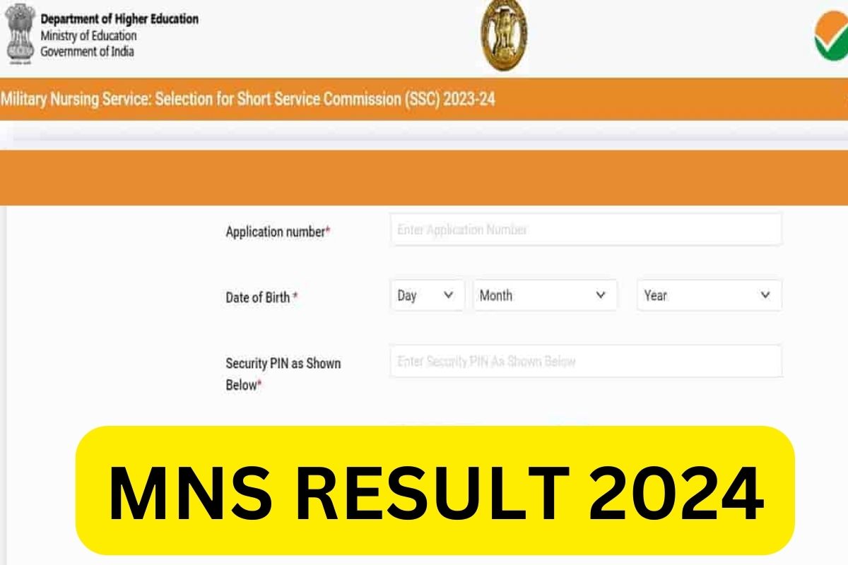 MNS Result 2024 - Military Nursing Service Cut Off Marks, Merit List