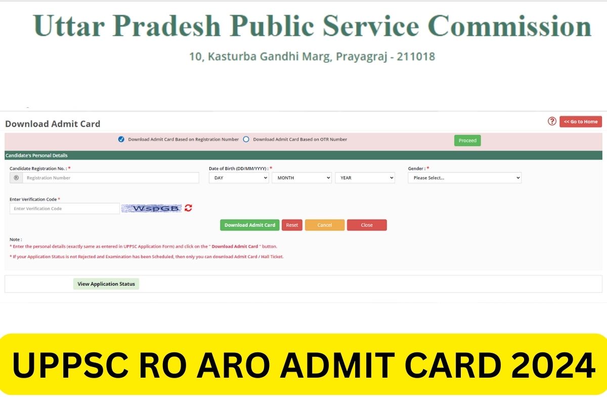 UPPSC RO ARO Admit Card 2024, Download Exam Date